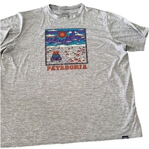 Patagonia Capilene Cool Daily T-Shirt Mens XXL Heather Gray Short Sleeve tee